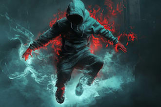 draw dark art, horror illustration