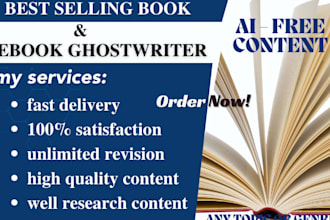be ghostwriting 50k words, ebook ghostwriter, ghost book writer, book writer