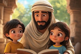 do bible illustration bible stories 3d children book cover children story book
