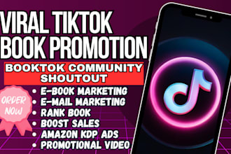 viral tiktok booktok promotion rank book amazon kdp ads social media marketing