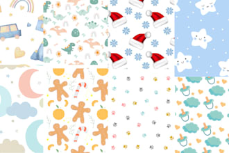 create pattern design for textile fabrics  print