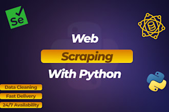 provide web scraper services web scraping any website data mining with python