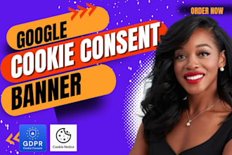 setup gdpr google cookies consent banner on website cookiebot consent v2 via GTM