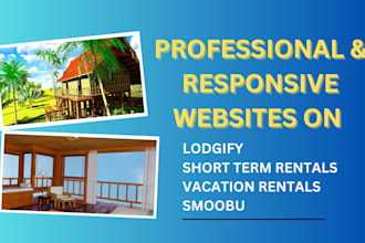 lodgify website, short term rental website, hotel, vacation rental website