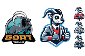 design mascot goat logo for your business