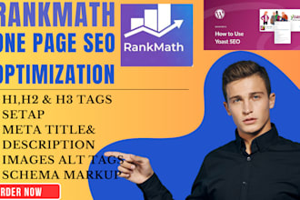 do wordpress on page SEO  optimization with rankmath or yoast