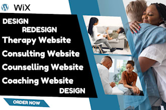 do therapy website, counselling website, charity website, ngo consulting wix