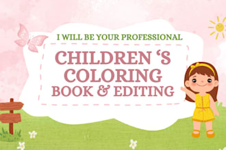 design kids coloring book pages children coloring book amazon kdp coloring book