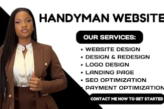 design handyman website plumbing website roofing website construction website