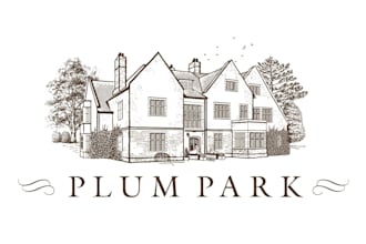 design awesome plum park hotel logo