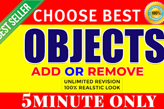 add watermark or remove object and background in 1 hour
