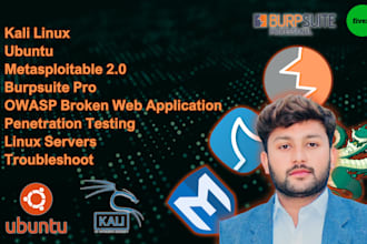install, configure, and teach kali linux, ubuntu, or penetration testing