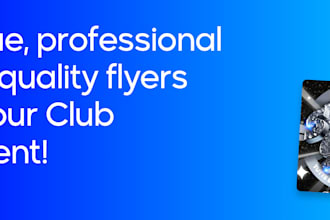 create professional and engaging club flyer