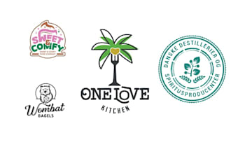 design food cafe restaurant bakery and coffee shop logo