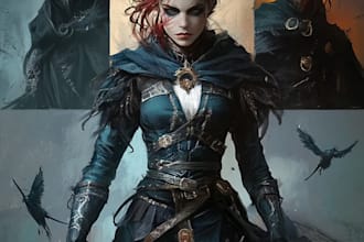 draw your fantasy character illustration