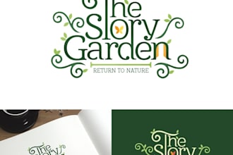 design unique story production logo
