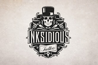 design wonderful tattoo studio logo