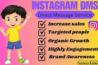 send instagram dms to targeted audiences and direct message marketing promotion