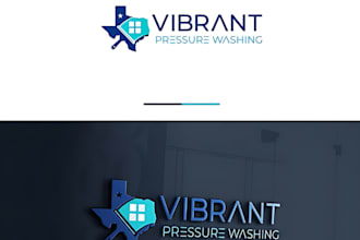 do stunning cleaning, power washing, clean house logo and any graphics design