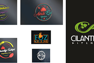 design food restaurant bakery coffee shop  and kitchen logo