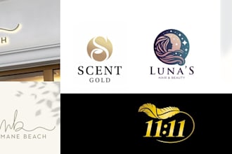 design cosmetics beauty fashion and skin care feminine logo