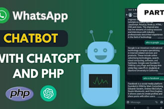 develop virtual assistant whatsapp bot, ai chatbot manychat, gpt twilio SMS bot