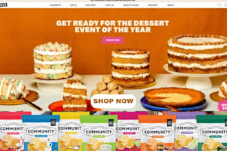 design highly profitable snacks website ice cream chocolate shopify candy store