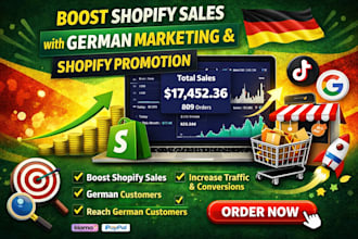 boost shopify sales with german ecommerce shopify marketing, shopify promotion