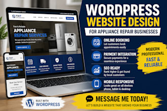 appliance repair website furniture website electrician website plumbing website