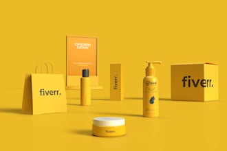 create 3d product mockups, clothing, can, bottle, box mockups, realistic renders