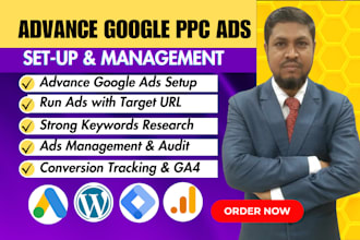 setup and manage your advance google adwords PPC campaign