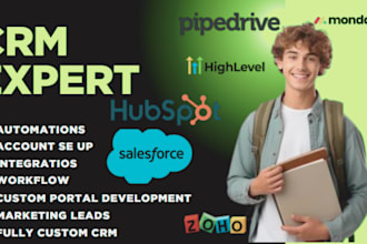 setup crm with bitrix24 zoho sites monday com make automation clickup asana saas