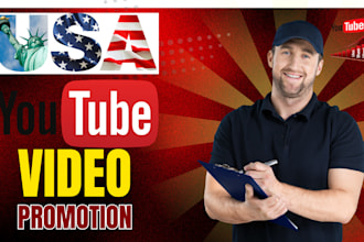 do organic USA youtube video promotion with targeted audience