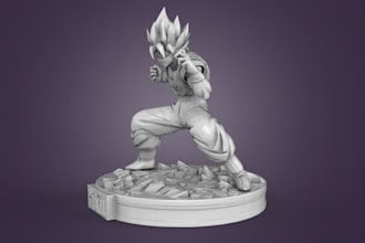 make digital 3d miniature,stl file,games and toy tabletop anime figure,3d print