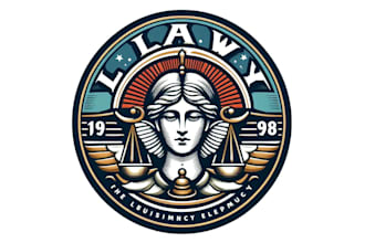 do custom luxury lawyer, legal and business law firm logo