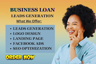 generate highly converting mca leads business loan lead facebook ads mca website