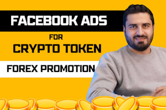 promote crypto token, forex and crypto coin wallet via facebook ads