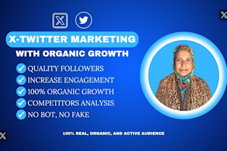 do x twitter marketing with organic growth