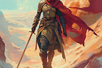 draw a dnd character art