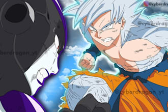 draw your any character you want like anime or dbz and more