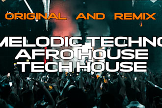 producer a professional melodic techno, afro and tech house