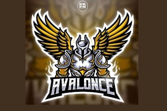 design high quality guardian warrior angel mascot logo with express delivery