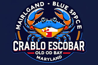 design excellent crab logo