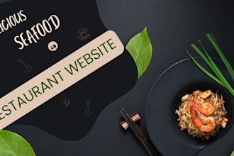 create restaurant website and wordpress landing page design