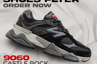 design sneaker poster , flyer for your business