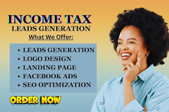 generate income tax leads tax service income tax finance accounting website