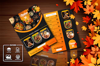 do professional restaurant menu, menu design, food menu design