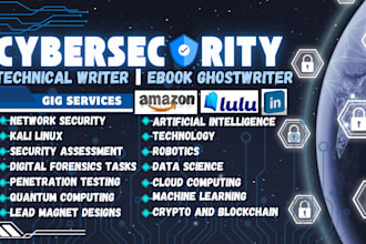 write an ebook on cybersecurity, kali linux, quantum computing, network security