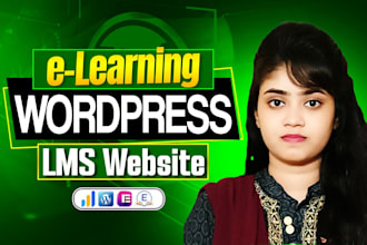 create elearning lms wordpress website with tutor lms