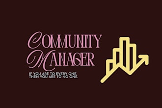 be your community manager